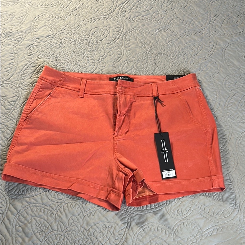 Liverpool Orange Bermuda Shorts Vibrant Summer Style